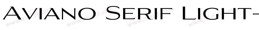 Aviano Serif Light字体转换